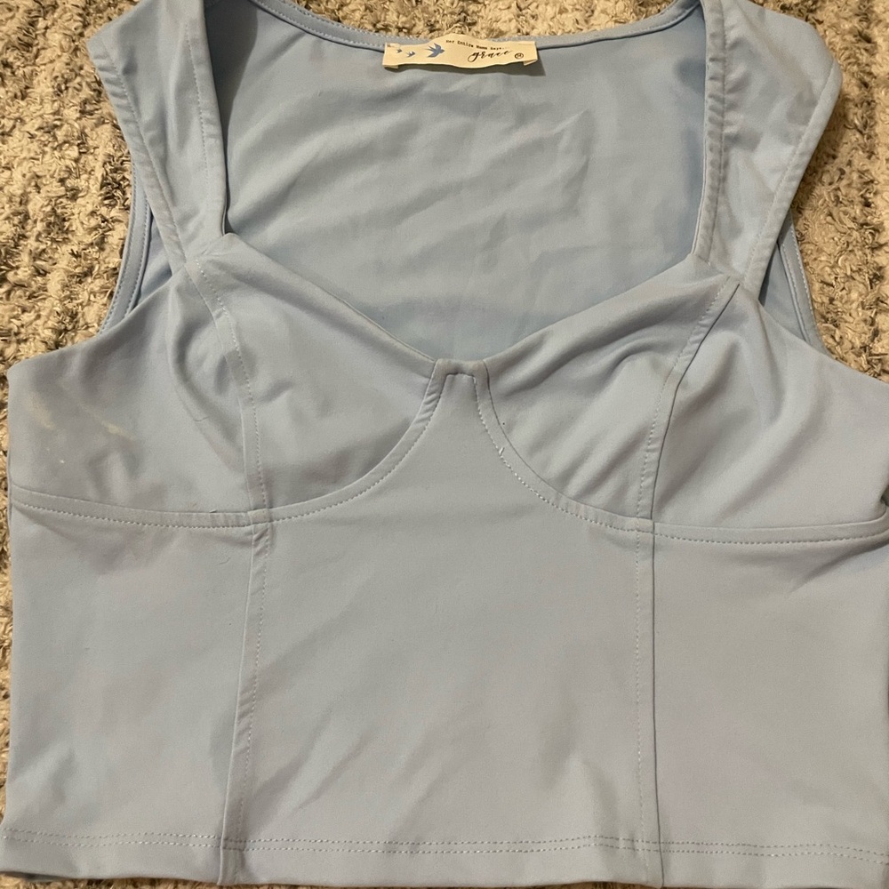 J. Crew Sky Blue Sleeveless Top